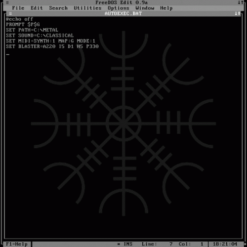 Master Boot Record : C​:​​EDIT AUTOEXEC​.​BAT